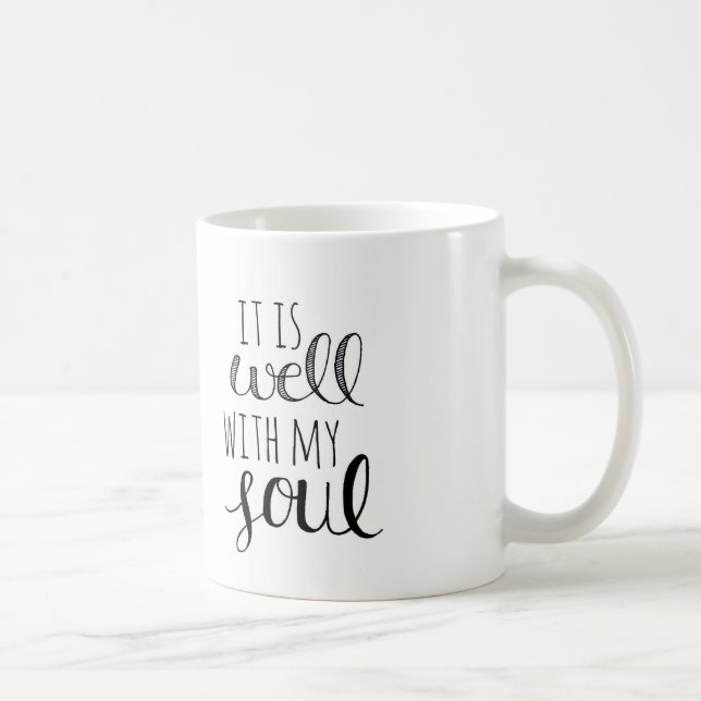 Es taza puesta letras mano bien (Derecha)