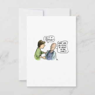 ¿Es Terminal? Tarjeta divertida de cáncer