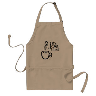 ¡Es tiempo de Joe! Delantal de la taza