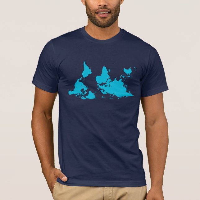Es toda la camiseta relativa del mapa del mundo (Anverso)