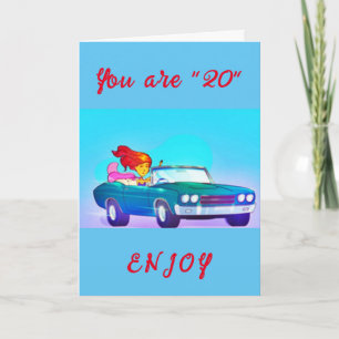 **ES TU **20º** CUMPLEAÑOS!!!!* Tarjeta DE CUMPLEA