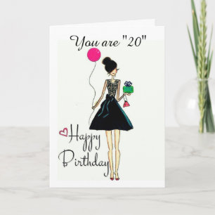 **ES TU **20º** CUMPLEAÑOS!!!!* Tarjeta DE CUMPLEA