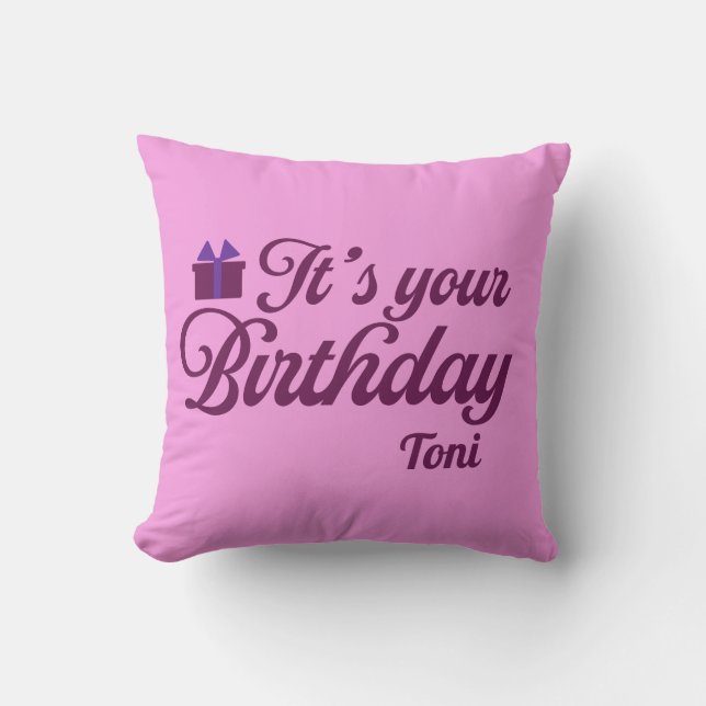 Es tu almohada de cumpleaños (Anverso)