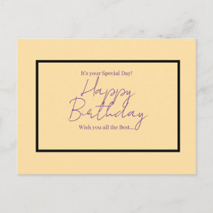 Es tu día especial – Feliz cumpleaños tarjeta post