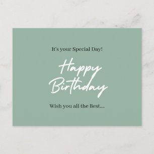 Es tu día especial – Feliz cumpleaños tarjeta post