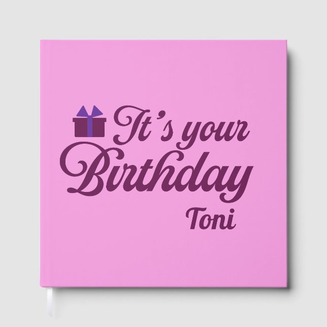Es tu libro de invitados de cumpleaños (Anverso)