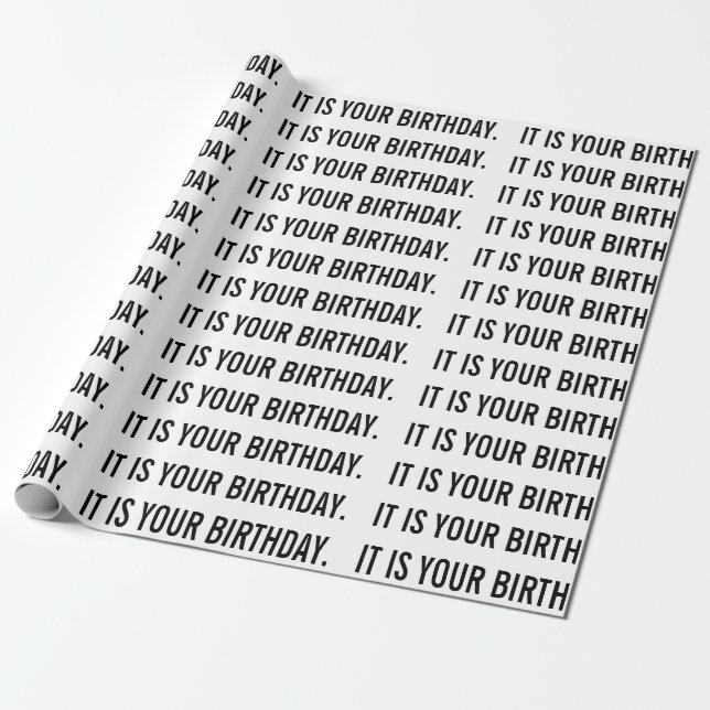 ES TU papel de envoltura de CUMPLEAÑOS (Desenrollado)