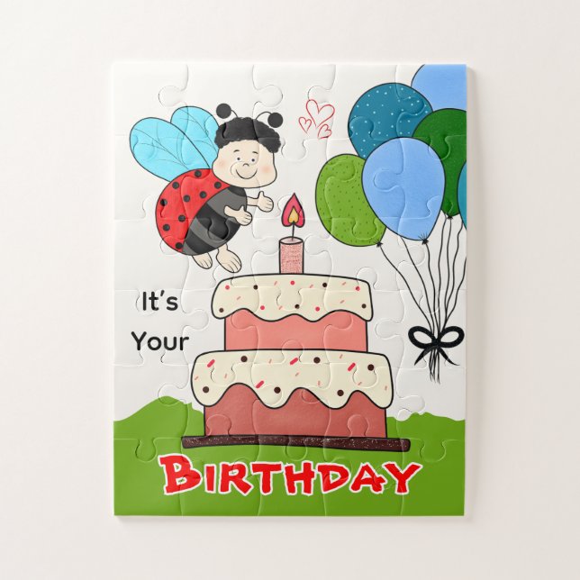 Es tu rompecabezas de cumpleaños para niños (Vertical)