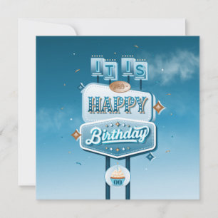 Es tu tarjeta plana de cumpleaños feliz