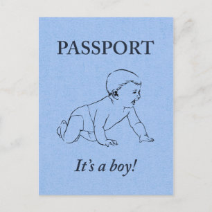 es un anuncio de pasaporte de niño