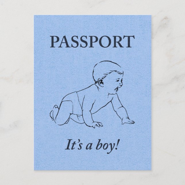 es un anuncio de pasaporte de niño (Anverso)