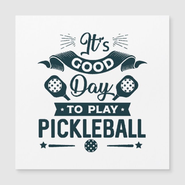 Es un buen día para jugar Pickleball (Anverso)