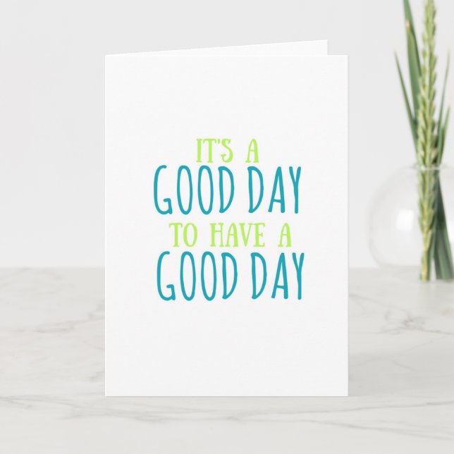 Es un buen día para tener una buena tarjeta de fel (Anverso)
