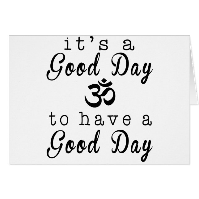 Es un buen día, tener un buen día OM (Anverso (Horizontal))