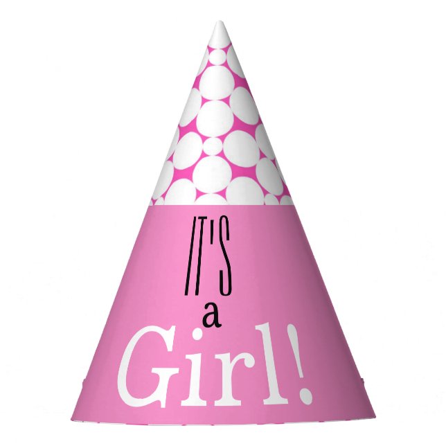 ¡Es un Chica! Gorra Fiesta de Baby Shower (Anverso)