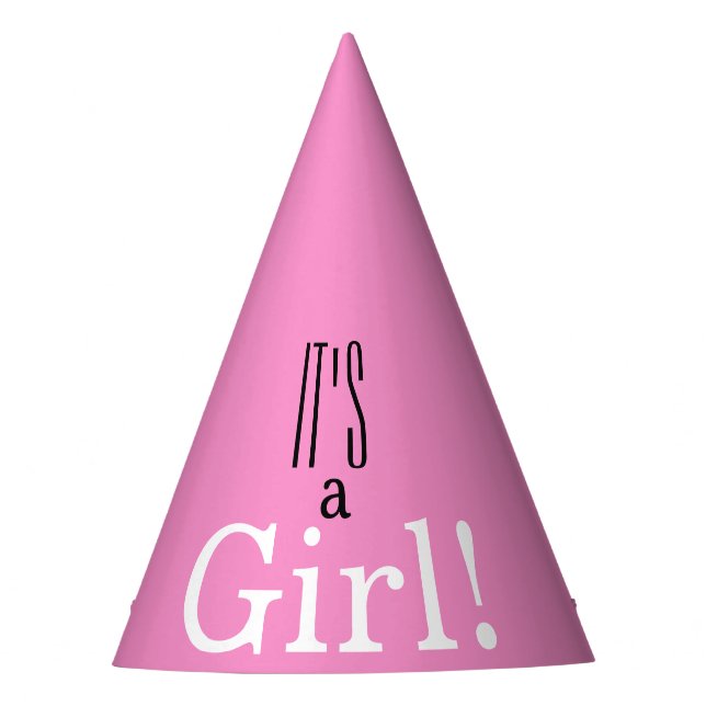 ¡Es un Chica! Gorra Fiesta de Baby Shower (Anverso)
