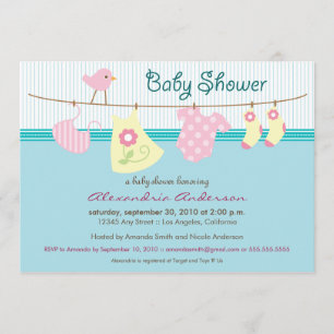 ¡Es un chica! Invitación de Baby Shower de la
