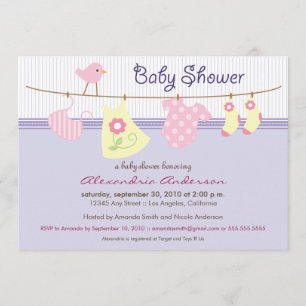 ¡Es un chica! Invitación de Baby Shower de la