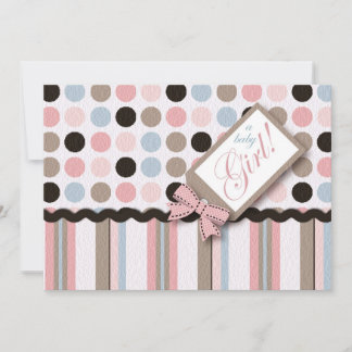 ¡Es un Chica! Tarjeta de invitación