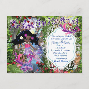 Es un Chica - Una tarjeta postal para el bebé de l