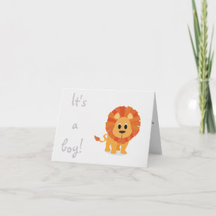 Es un chico lindo invitación de naipes de león