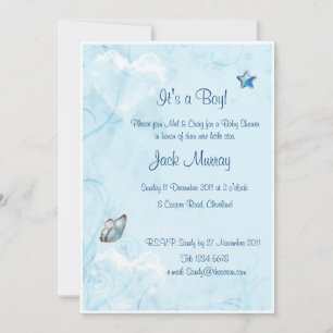 ¡Es un chico! Nueva invitación Baby Shower de Litt