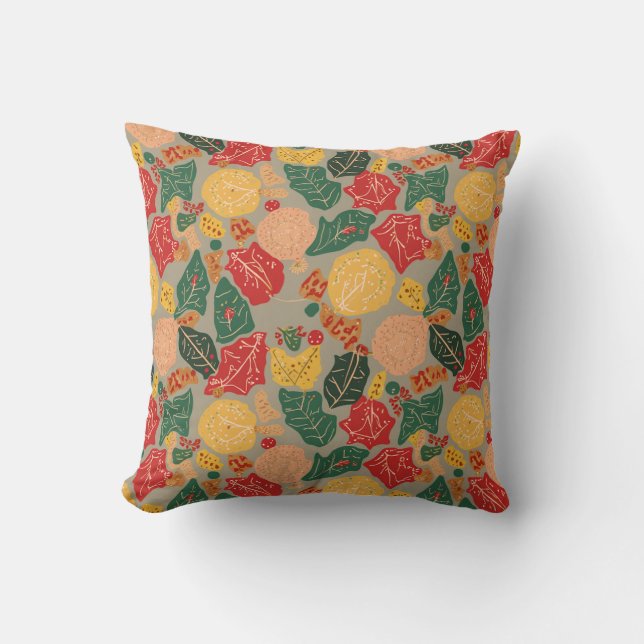 Es un cojín con un toque nórdico. (Anverso)