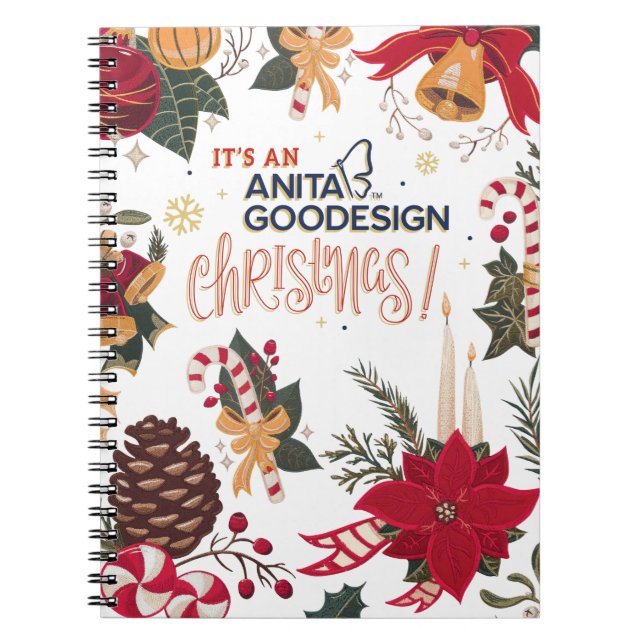 ¡Es un cuaderno del navidad de Anita Goodesign! (Frente)