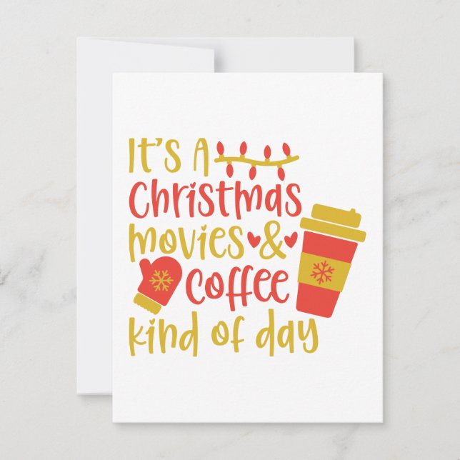 Es un Día de Películas de Navidad y Café (Anverso)