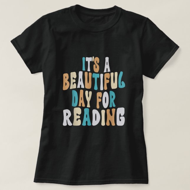 Es un día hermoso para leer camisetas (Diseño del anverso)
