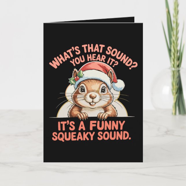 Es un divertido sonido chillón de Navidad Squirrel (Anverso)