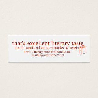 Es un excelente gusto literario