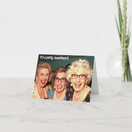 "¡Es un Fiesta, cariño!" Tarjeta de invitación