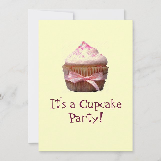 ¡Es un Fiesta de pasteles! Invitaciones (Anverso)