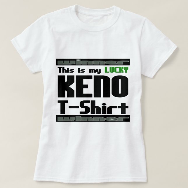 ¡Es un ganador! "Ésta es mi camiseta afortunada (Diseño del anverso)