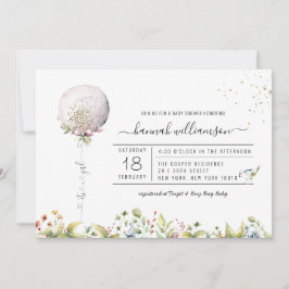 Es un globo Chica | Invitación de Baby Shower