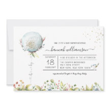 Es un globo de niño | Invitación para baby shower