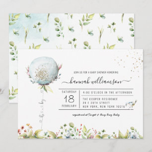 Es un globo de niño   Invitación para baby shower