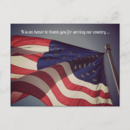Es un honor ... Tarjeta del Día de los Veteranos