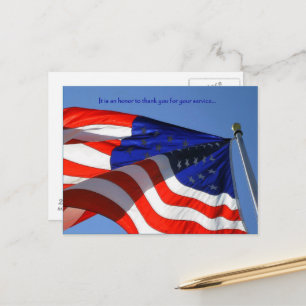 Es un honor ... Tarjeta postal del Día de los Vete
