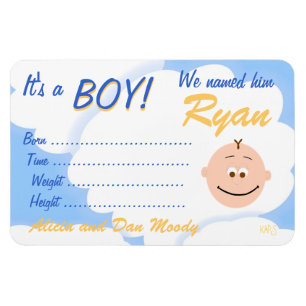 Es un imán personalizado de Invitación de niños