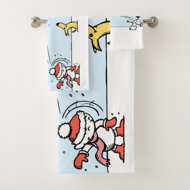 Es un juego de toallas de baño de invierno (In situ)