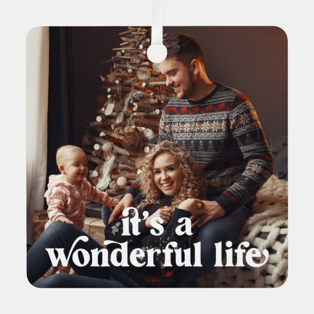 Es un maravilloso ornamento de festividad fotográf (Anverso)