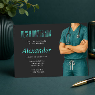 Es un médico ahora Invitación de foto