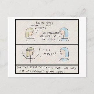 "¡Es un milagro!" Postal