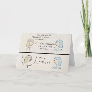 "Es un milagro!" Tarjeta