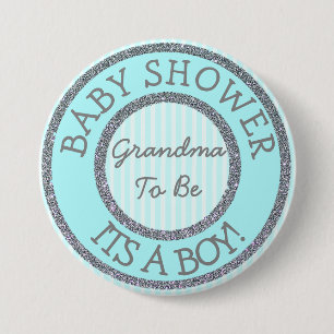 Es un muchacho, abuela a ser botón de Baby Shower