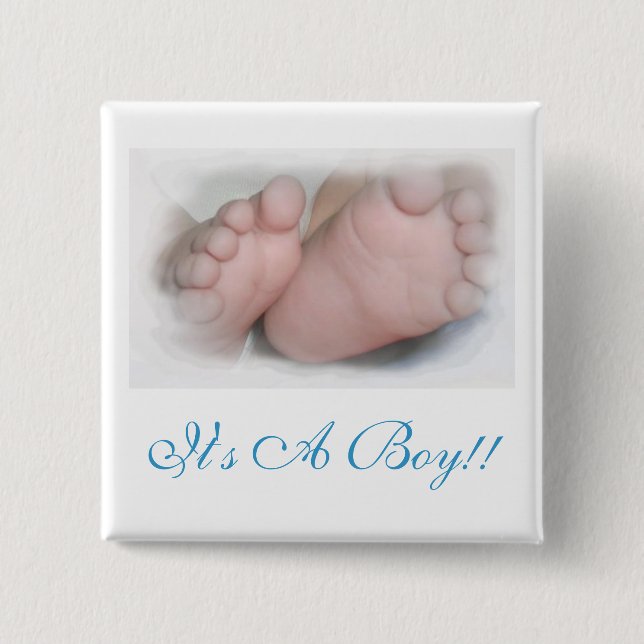 ¡Es un muchacho!! Botón (Anverso)