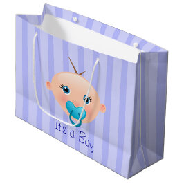 Es un niño bebé cara azul - Bolsa de regalo grande