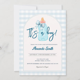 Es un niño Botellas Invitación Baby Shower